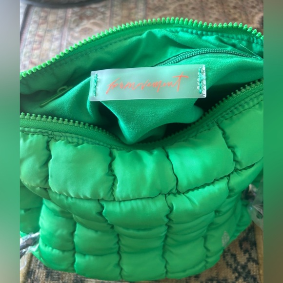 FP Movement by Free People Green Quilted Shoulder/Crossbody Bag - Picture 2 of 7